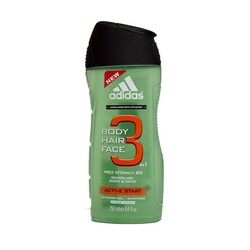 Adidas Duş Jel Actıve Start Bod Haır Face 3 250 ML - ADİDAS