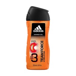 Adidas Duş Jeli Team Force Body Haır Face 3 250 ML - ADİDAS