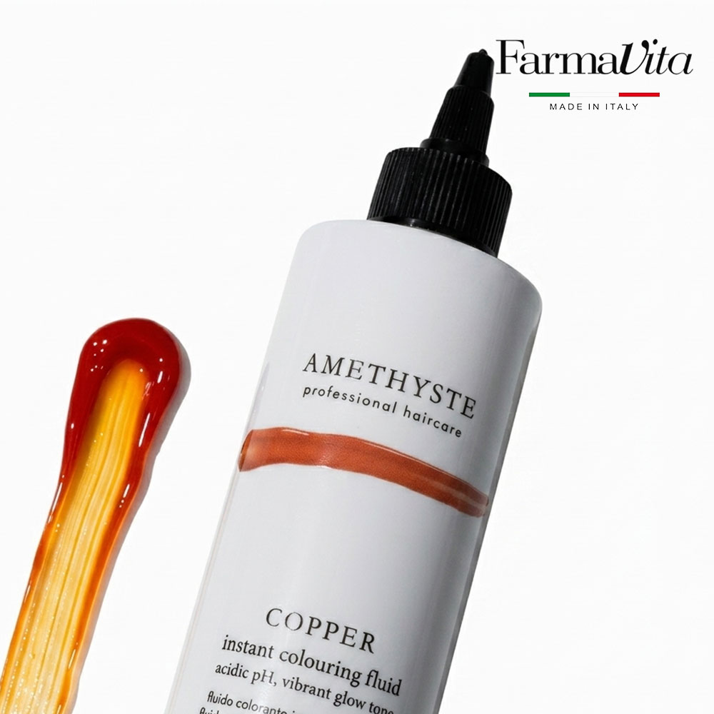 Amethyste Instant Colouring Fluid Copper 250 ML - FARMAVITA (1)