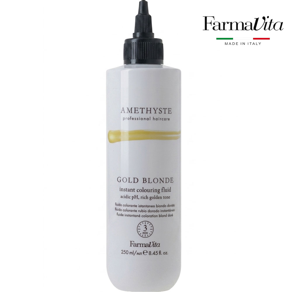 Amethyste Instant Colouring Fluid Gold Blonde 250 ML - FARMAVITA