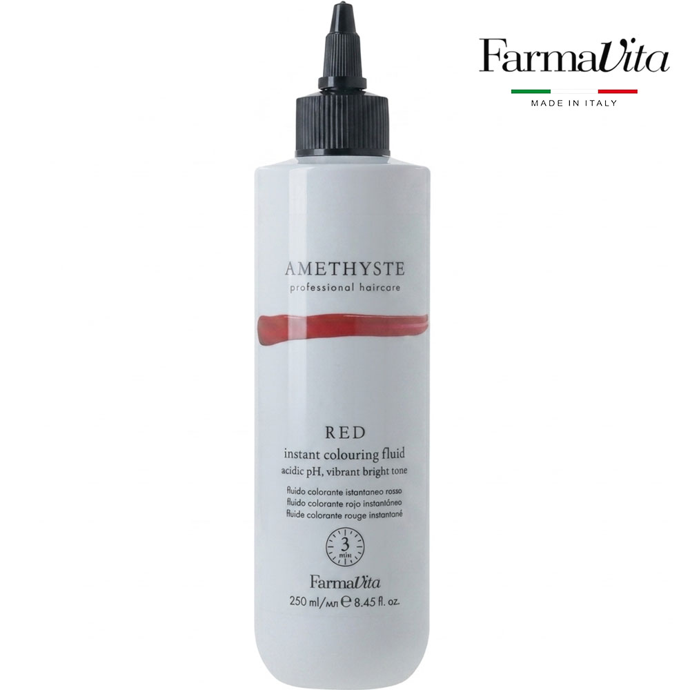 Amethyste Instant Colouring Fluid Red 250 ML - FARMAVITA
