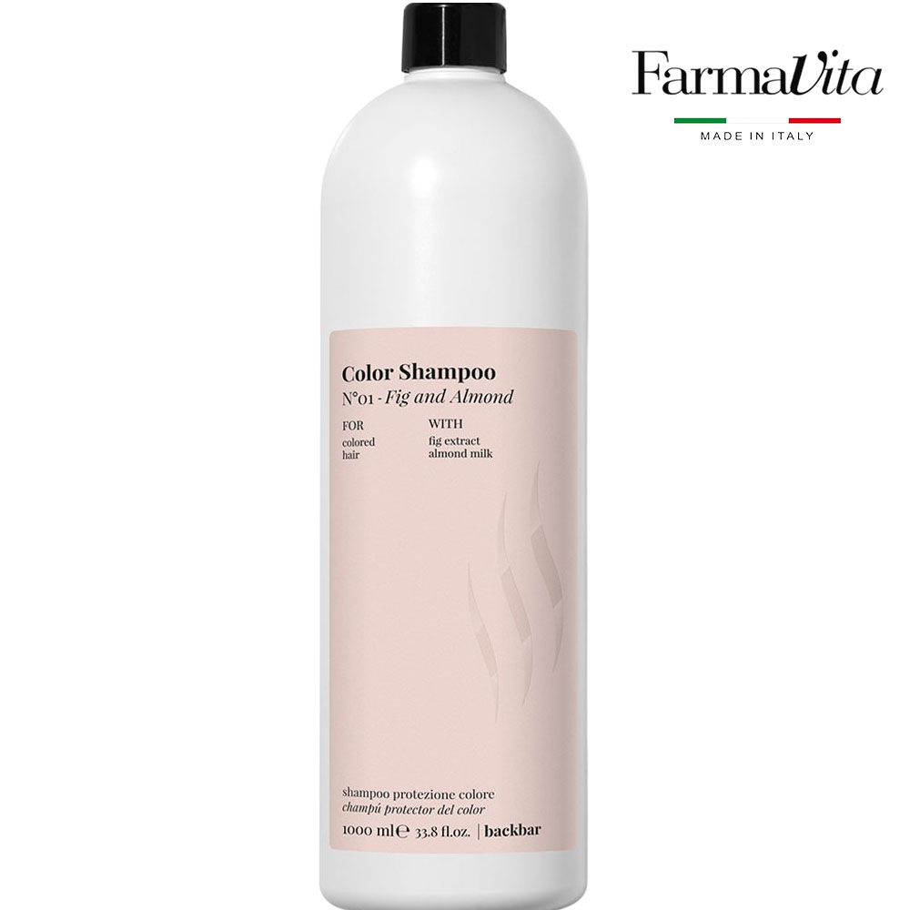 BackBar Color Renk Koruyucu Şampuan No:1 – İncir ve Badem 1000 ML - FARMAVITA