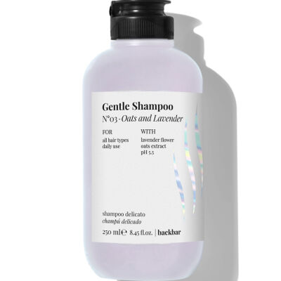 BackBar Nemlendirici ve Yatıştırıcı Şampuan No:3 - Yulaf ve Lavanta 250ML - 1