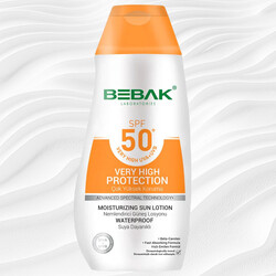 Bebak Nemlendirici Güneş Losyonu Spf + 50 / 200 ML - BEBAK