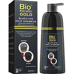 Bio Keratin Gold Siyah Saç Şampuanı 400 ML - BIO GOLD