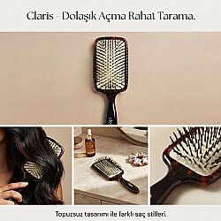 Claris Açma Fırçası Plastik Oval C-20402 - 3