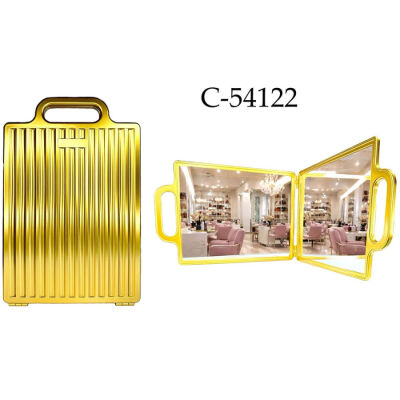 Claris Ense Aynası İki Kapaklı Gold C-54122 - 2