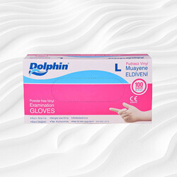 Dolphin Vinil Pudrasız Eldiven L - DOLPHİN