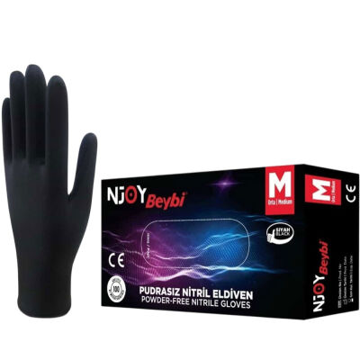 Beybi Njoy Eldiven Nitril Pudrasız M - 1
