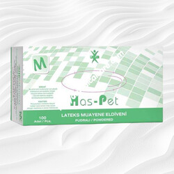 Has-pet Latex Pudralı Eldiven M - HAS_PET