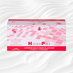 Has-pet Latex Pudralı Eldiven S - HAS_PET