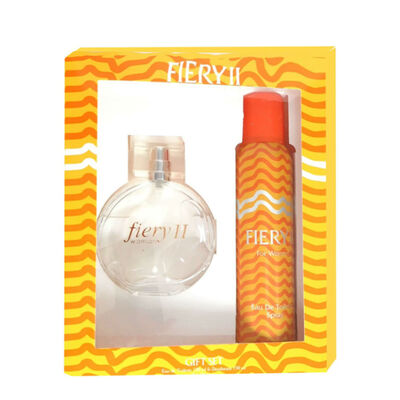 Fiery 2 Sarı Edt + Deo Woman Kofre Set - 1