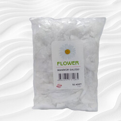 Flower Manikür Galoşu 50 Li Paket - 1