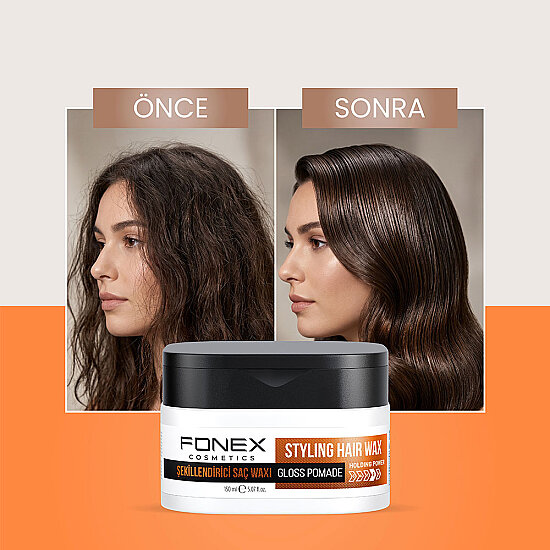 Fonex Styling Hair Wax Gloss Pomade 150 ML - FONEX (1)