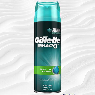 Gillette Traş Jeli Mach 3 Hassas 200 ml - 1