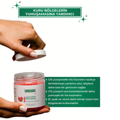Glowon El Ayak Vücut Peeling Karpuz 300 ML - 3