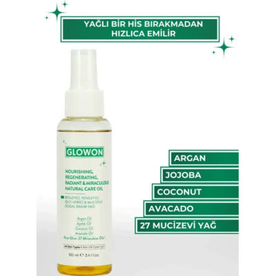 Glowon Mucizevi Doğal Bakım Yağı 100 ML - 2