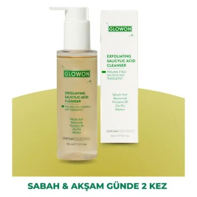 Glowon Peeling Etkili Salisilik Asit Yüz Temizleme Jeli 150 ML - 2