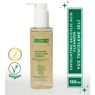 Glowon Peeling Etkili Salisilik Asit Yüz Temizleme Jeli 150 ML - 1