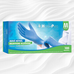 Has-pet Nitril Pudrasız Eldiven Mavi M - HAS_PET