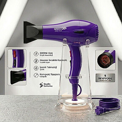 Hector Nev York Style 2400 W Fön Makinası Mor - 2