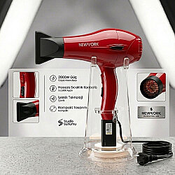 Hector New York Style 2400 W Fön Makinası Kırmızı - HECTOR (1)