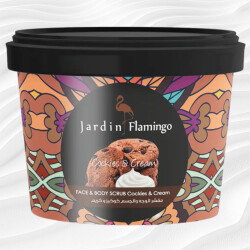 Jardin Flamingo Face & Body Scrub Cockies & Cream 400 G - 2