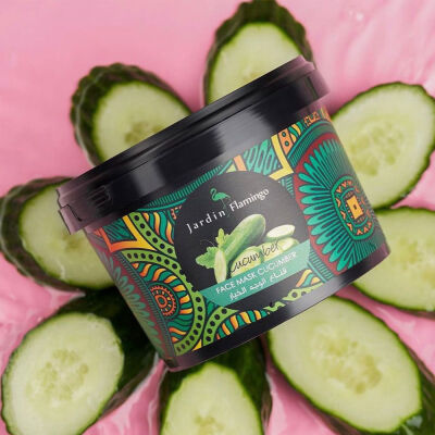 Jardin Flamingo Face Mask Cucumber 400 G - 1