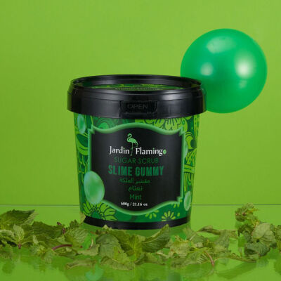 Jardin Flamingo Scrub Slime Gummy Mint 600 G - 1