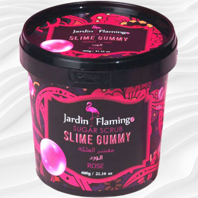 Jardin Flamingo Scrub Slime Gummy Rose 600 G - 2