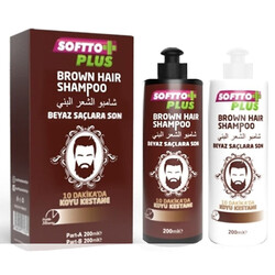 Softto Plus Ren Kırıcı Koyu Kestane + Şampuan - 1