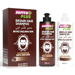 Softto Plus Ren Kırıcı Koyu Kestane + Şampuan - SOFTTO PLUS