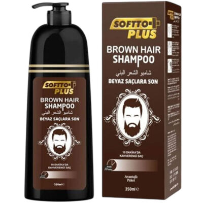 Softto Plus Kahverengi Saç Şampuanı 350 ML - 1