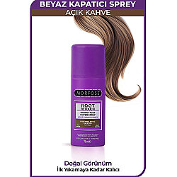 Morfose Beyaz Kapatıcı Sprey Açık Kahve 75 ML - MORFOSE PROFESSIONAL