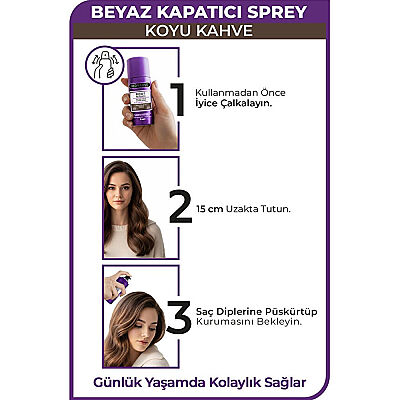 Morfose Beyaz Kapatıcı Sprey Koyu Kahve 75 ML - 4