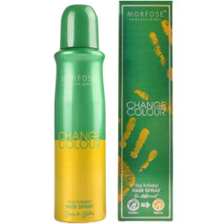 Morfose Change Colour Renk Değiştiren Geçici Sprey Boya Yeşil - Sarı 150 ML - 1