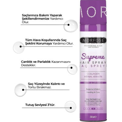Morfose Saç Spreyi No: 3 Supreme 250 ML - 3