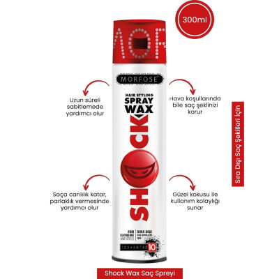 Morfose Saç Spreyi No: 10 Shock 300 ML - 3