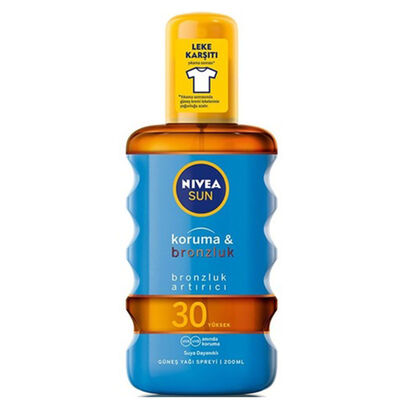 Nivea Koruma ve Bronzluk artırıcı Güneş Yağı Sprey 200 ML - 1