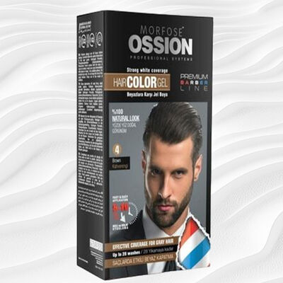 Ossion Premium Barber Erkek Saç Boyası Brown - 1