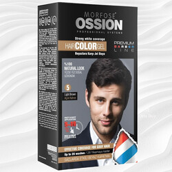Ossion Premium Barber Erkek Saç Boyası Light Brown No: 5 - 1