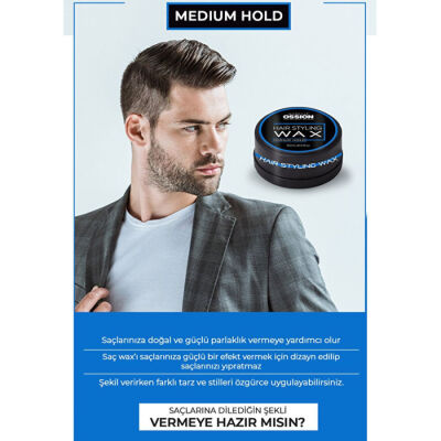 Ossion Premium Barber Wax Medium Hold 150 ML - 2