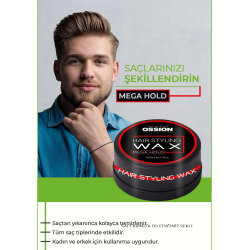 Ossion Premium Barber Wax Mega Hold 150 ML - OSSION (1)