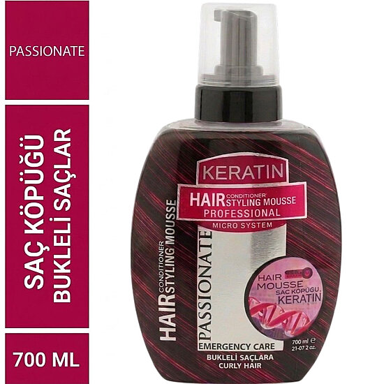 Passionate Saç Köpüğü Keratin Bukleli Saçlar 700 ML - IMAJ