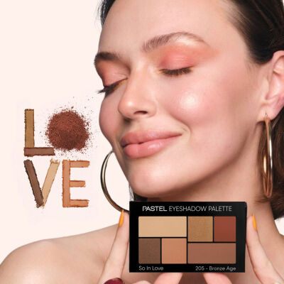 Pastel Eyeshadow Palette So In Love - Far Paleti 205 Bronze Age - 3
