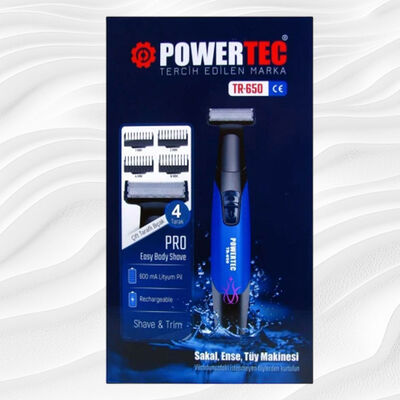 Powertec Traş Makinası Ense Sakal Vücut TR-650 - 2