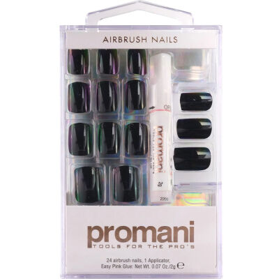 Promani Takma Tırnak Kiti Siyah 5002 - 1