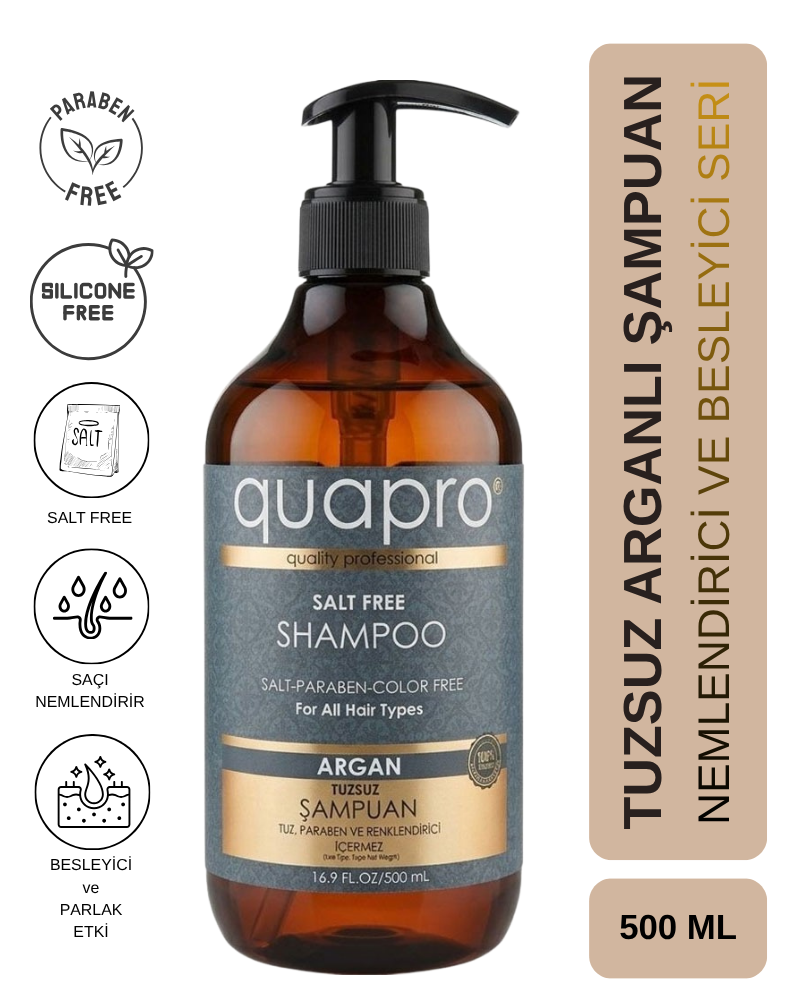 Quapro Argan Şampuan 500 ML - QUAPRO