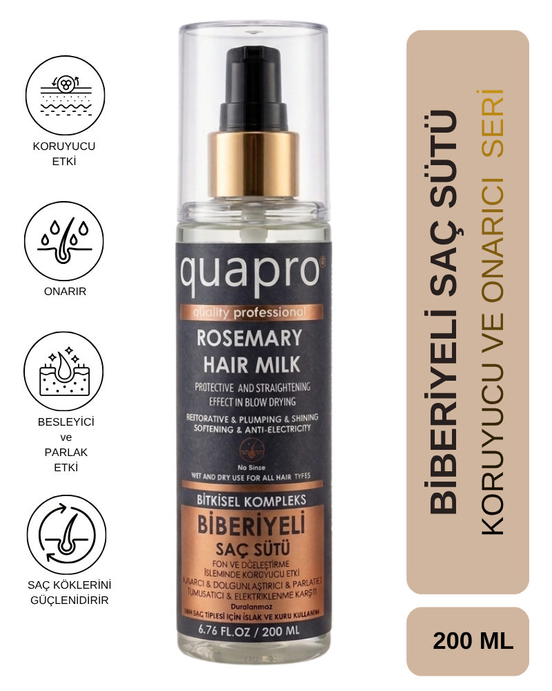 Quapro Biberiyeli Saç Sütü 200 ML - QUAPRO