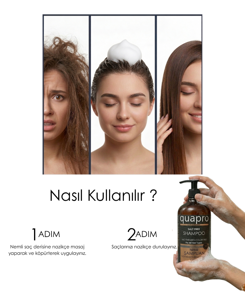 Quapro Keratin Şampuan 1000 ML - 3